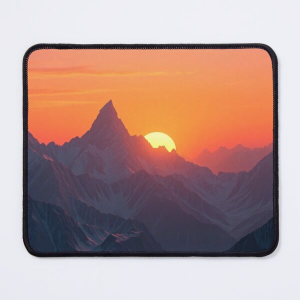 Item preview, Realistic 3D Mountain at Sunset designed and sold by artsdesignpro.