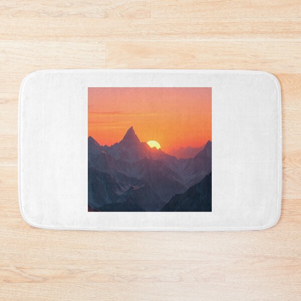 Item preview, Realistic 3D Mountain at Sunset designed and sold by artsdesignpro.