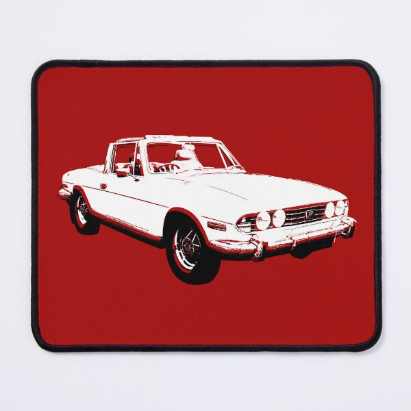 Item preview, Triumph Stag classic 1970s British car front quarter block split black/white designed and sold by soitwouldseem.