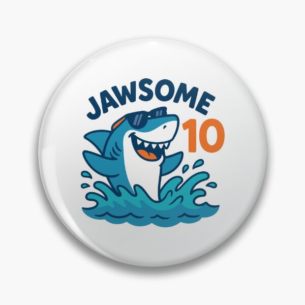 Item preview, Jawsome 10th Birthday Shark Kids Ocean Party designed and sold by Blok45.