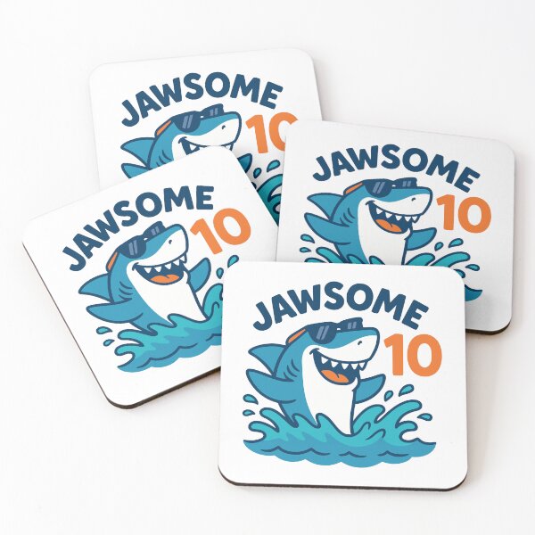 Item preview, Jawsome 10th Birthday Shark Kids Ocean Party designed and sold by Blok45.