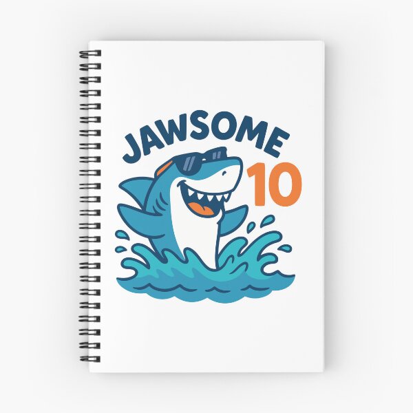 Item preview, Jawsome 10th Birthday Shark Kids Ocean Party designed and sold by Blok45.