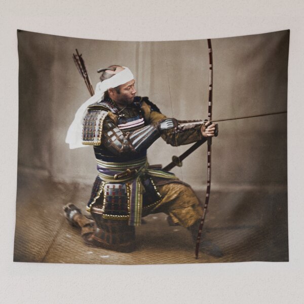 Item preview, Samurai with long bow, 1863 colorized designed and sold by KAI-Studio.