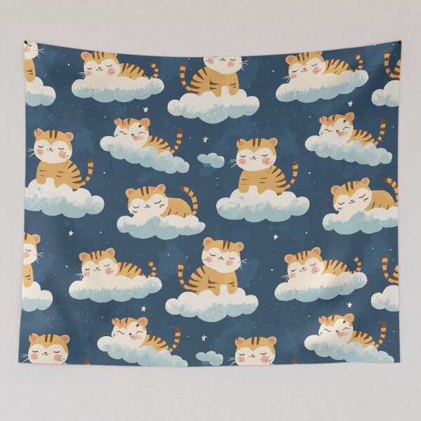 Item preview, Playful Tiger Pattern designed and sold by bapupa.