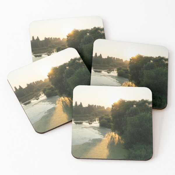 Item preview, Sunrise Over Maritsa River Forested Riverbank designed and sold by Georgia Mizuleva.