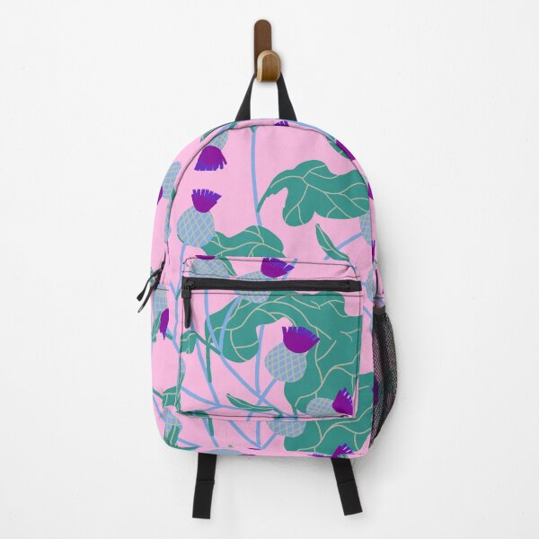 Item preview, Burdock. Hand drawn pattern on pink background designed and sold by HannaShvaikova.
