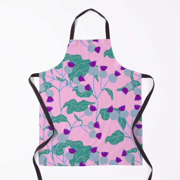 Item preview, Burdock. Hand drawn pattern on pink background designed and sold by HannaShvaikova.