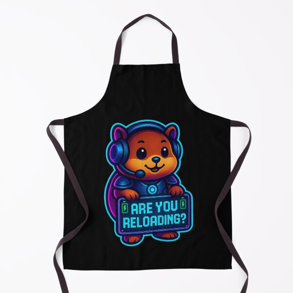 Item preview, Neon Gamer Hamster - Are You Reloading? designed and sold by Derpy Lab .