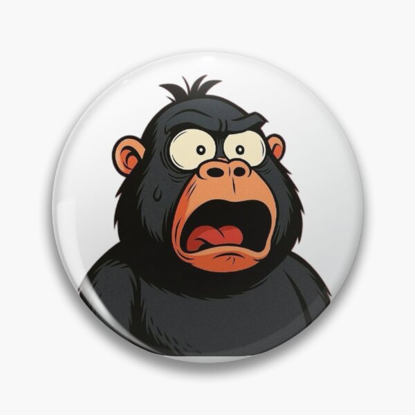 Item preview, A gorilla looks scared and shocked designed and sold by kyokyyosei.