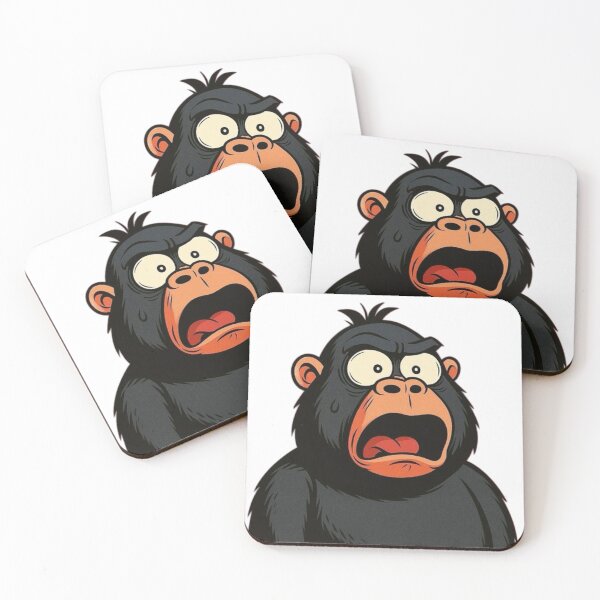 Item preview, A gorilla looks scared and shocked designed and sold by kyokyyosei.