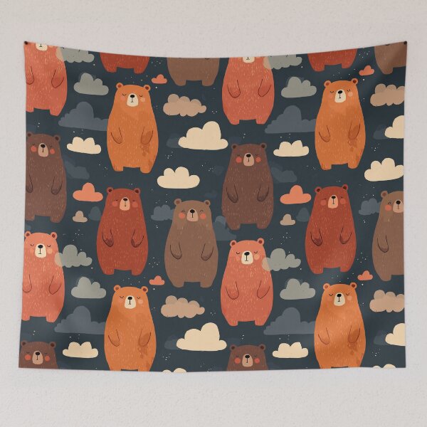 Item preview, Cute Bear Pattern designed and sold by bapupa.