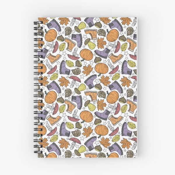 Item preview, Fall Items Tossed Pattern Autumn Mood White designed and sold by Carlo-Atzei.