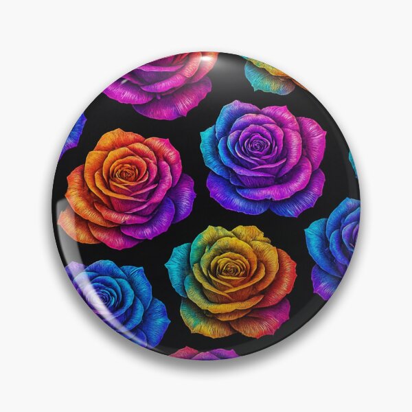 Item preview, Vibrant Rainbow Roses Pattern designed and sold by Zenvo.