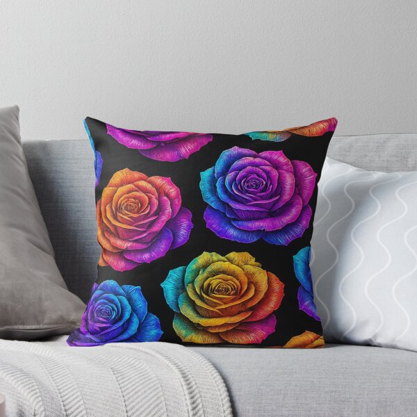 Item preview, Vibrant Rainbow Roses Pattern designed and sold by Zenvo.