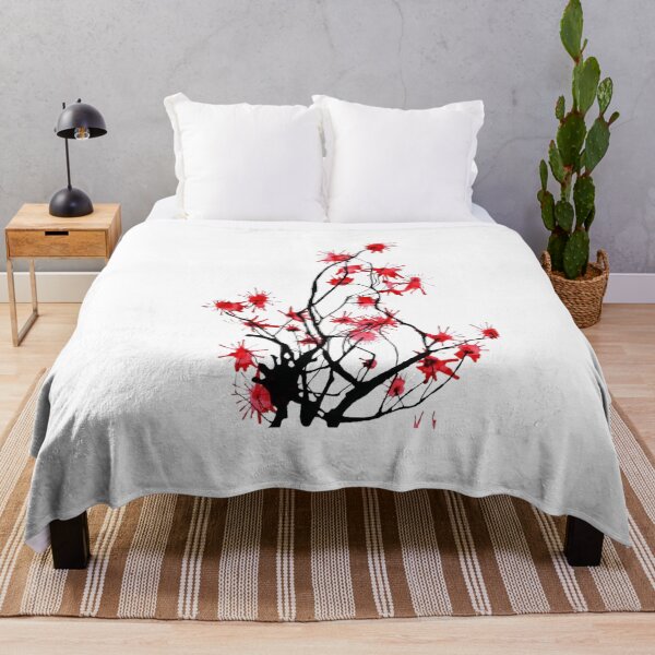 Item preview, Red Flowers on Twigs designed and sold by imageverses.
