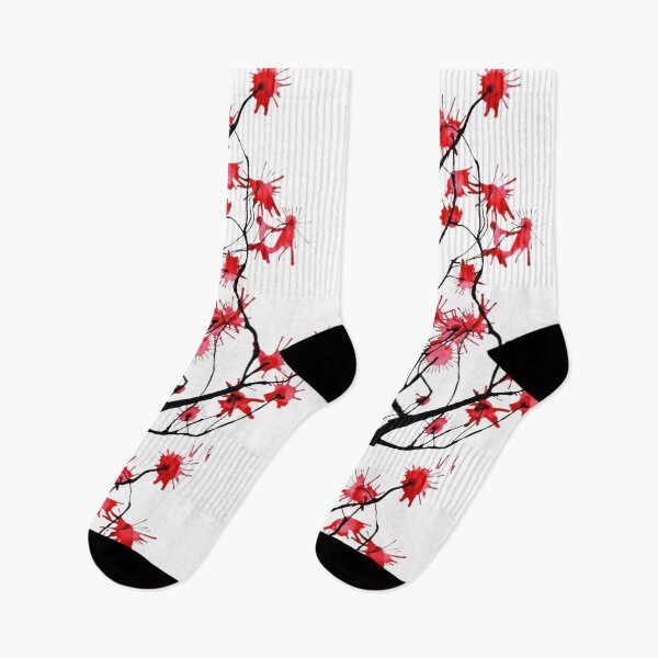 Item preview, Red Flowers on Twigs designed and sold by imageverses.
