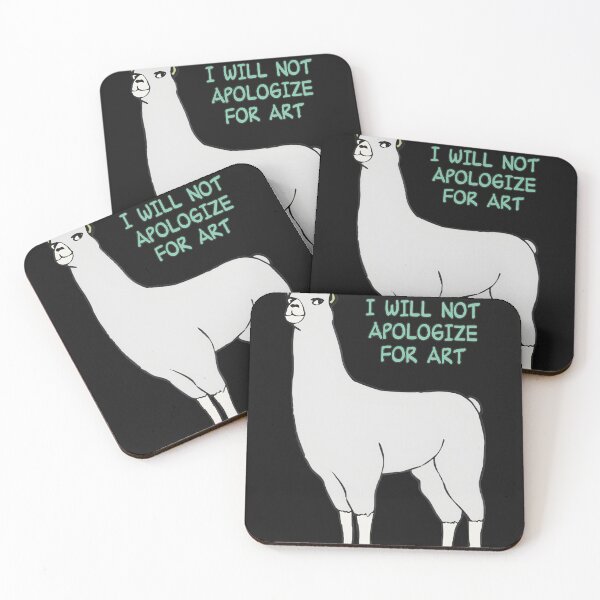 Item preview, Llama in Green Hat - I Will Not Apologize For Art Funny Animal Design designed and sold by TiffanyOwnbey.
