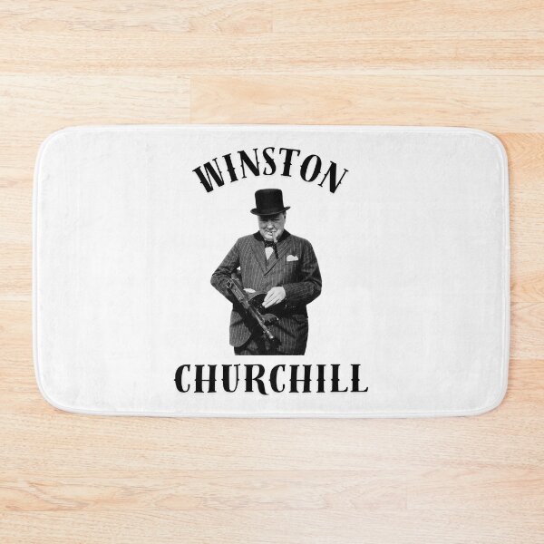 Item preview, winston churchill with a tommy gun designed and sold by Tekkerz.