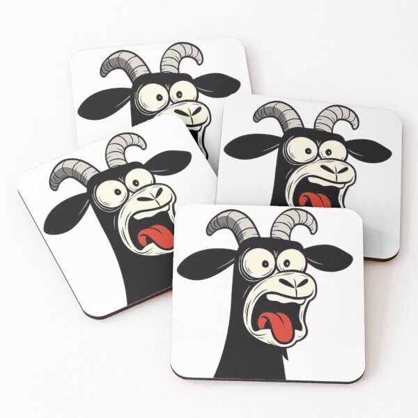 Item preview, A goat looks scared and shocked designed and sold by kyokyyosei.