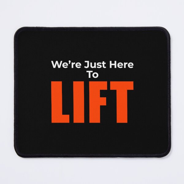 Item preview, We're Just Here To Lift Matching Couple T-Shirts Funny Gym Tees designed and sold by Just You Tee | Say It Loud, Wear It Proud.