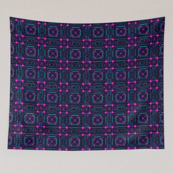 Item preview, Neon Cybercircuit Trace Grid 12 designed and sold by Tom-Johnson.