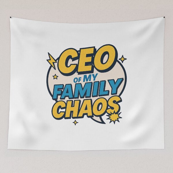 Item preview, CEO of My Family Chaos T-Shirt – Retro Comic Style Funny Parent Gift Tee designed and sold by NovivoPrints.