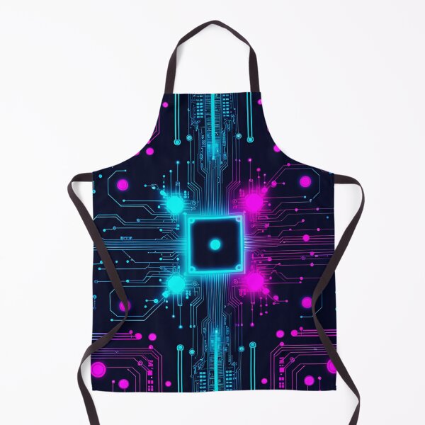 Item preview, Neon Cybercircuit Trace Grid 13 designed and sold by Tom-Johnson.