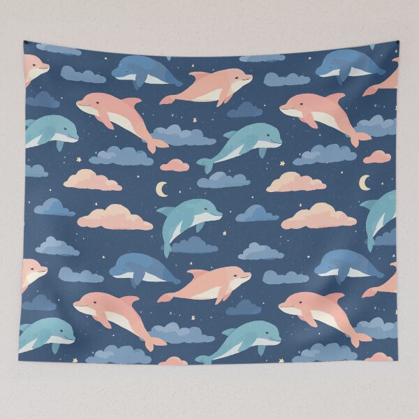 Item preview, Playful Dolphin Pattern designed and sold by bapupa.