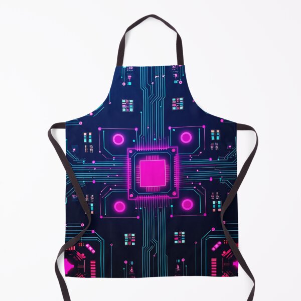 Item preview, Neon Cybercircuit Trace Grid 15 designed and sold by Tom-Johnson.