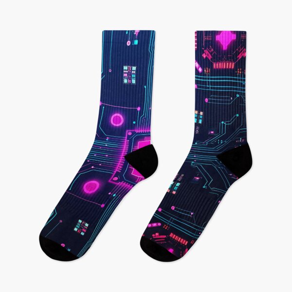 Item preview, Neon Cybercircuit Trace Grid 15 designed and sold by Tom-Johnson.