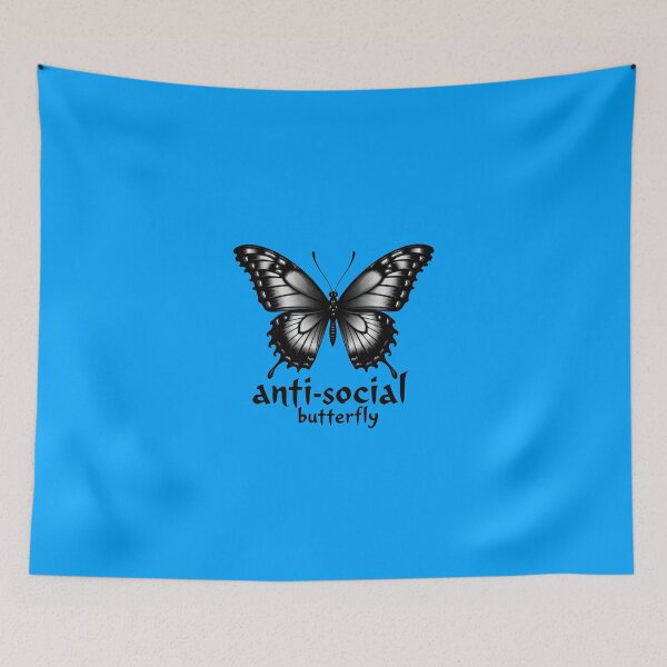 Item preview, Stylish antisocial black butterfly designed and sold by Fab-Haven.