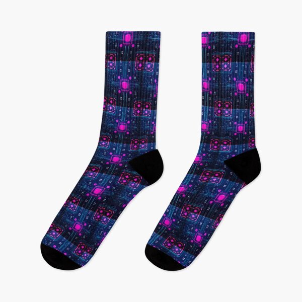 Item preview, Neon Cybercircuit Trace Grid 16 designed and sold by Tom-Johnson.