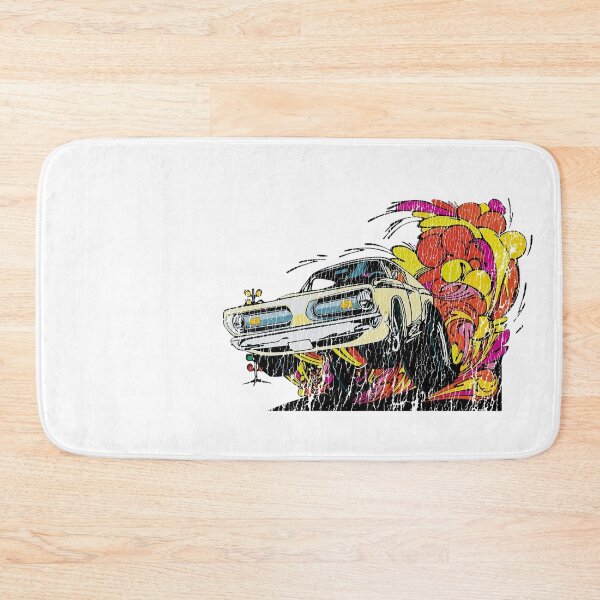 Item preview,  1969 Plymouth Barracuda - aged, distressed, burnout print designed and sold by retropetrol.