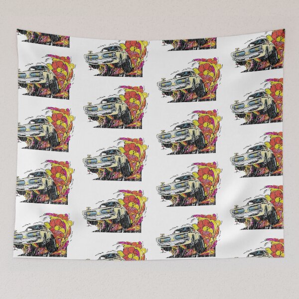 Item preview,  1969 Plymouth Barracuda - aged, distressed, burnout print designed and sold by retropetrol.