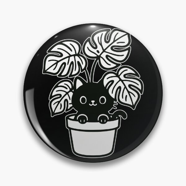 Item preview, Cat And Plant Monstera Deliciosa Funny designed and sold by TomFrontierArt.