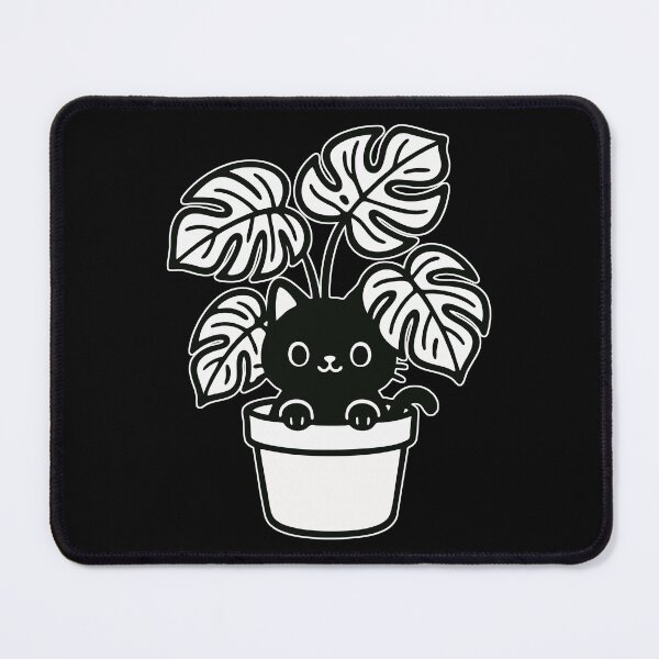Item preview, Cat And Plant Monstera Deliciosa Funny designed and sold by TomFrontierArt.