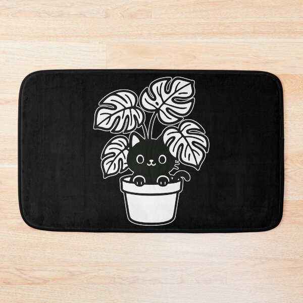 Item preview, Cat And Plant Monstera Deliciosa Funny designed and sold by TomFrontierArt.