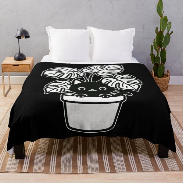 Item preview, Cat And Plant Monstera Deliciosa Funny designed and sold by TomFrontierArt.