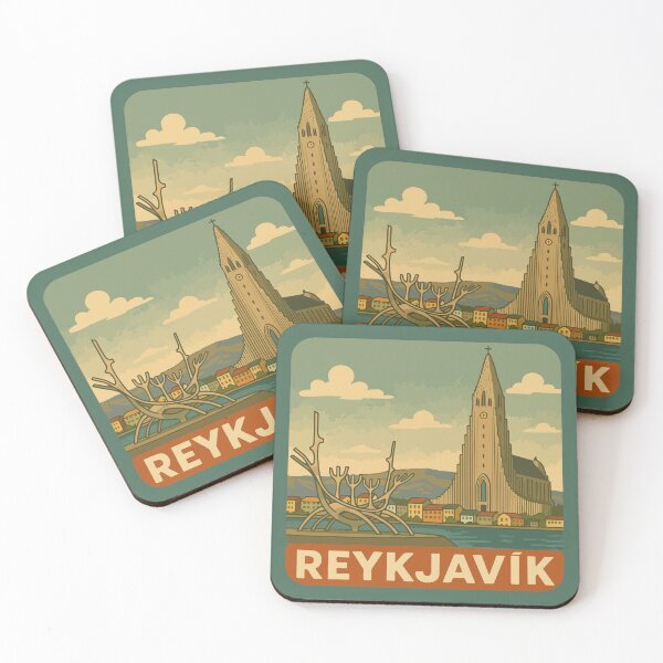 Item preview, Reykjavík Travel Souvenir Sticker designed and sold by rogue-design.