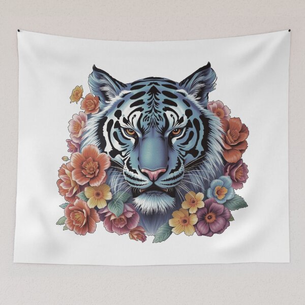 Item preview, Blue Tiger. vintage. designed and sold by EunsooLee.