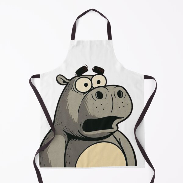Item preview, A hippopotamus looks scared and shocked designed and sold by kyokyyosei.