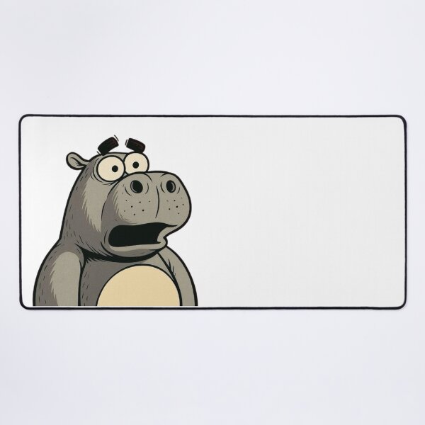 Item preview, A hippopotamus looks scared and shocked designed and sold by kyokyyosei.
