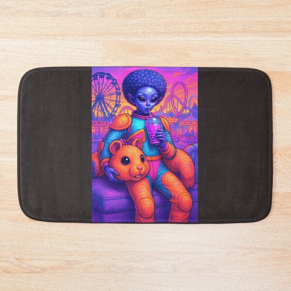 Item preview, Afro-Alien Breaktime: Cosmic Cutie Off the Clock”  designed and sold by ReyDeLaCalle.