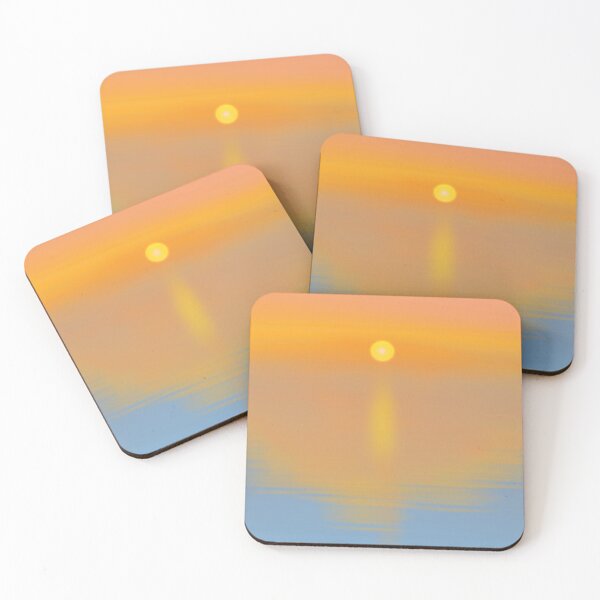 Item preview, Tranquil Golden Sunset Digital Painting designed and sold by BLITZNBLING.