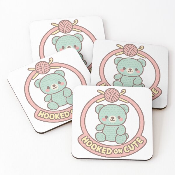 Item preview, Bear & Hook Badge – Hooked on Cute Amigurumi designed and sold by FTS-Studio.