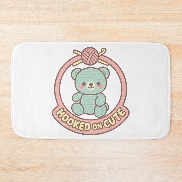 Item preview, Bear & Hook Badge – Hooked on Cute Amigurumi designed and sold by FTS-Studio.