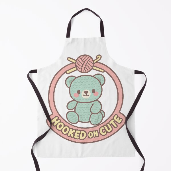 Item preview, Bear & Hook Badge – Hooked on Cute Amigurumi designed and sold by FTS-Studio.