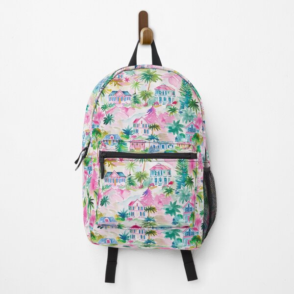 Item preview, Pink Costal Preppy Christams Village designed and sold by The Digital Design Collective .
