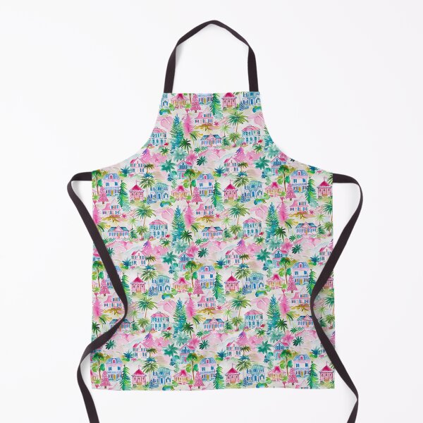 Item preview, Pink Costal Preppy Christams Village designed and sold by The Digital Design Collective .