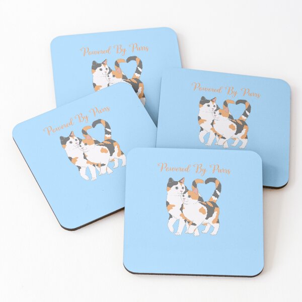 Item preview, Powered by purrs feline energy, cat lover designed and sold by BritishDelights.